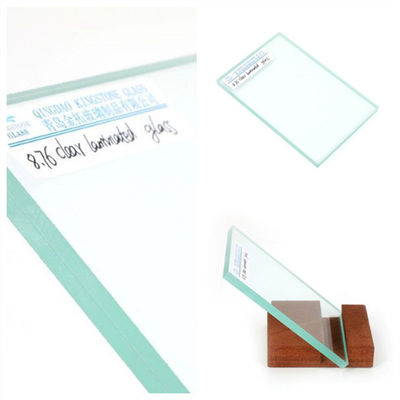 4+4 mm verre stratifié résistant aux chocs haute sécurité Taille personnalisée