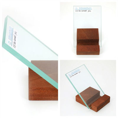 4 mm + 4 mm verre laminé flottant de sécurité transparent pour balustrade de cloison de porte de fenêtre