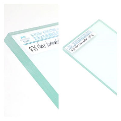 6.76mm 8.76mm Verre stratifié acoustique clair insonorisé A grade pour fenêtre porte