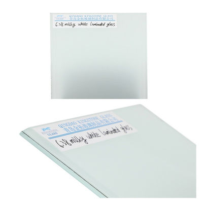 Vitres stratifiées blanches et laitières personnalisées de haute sécurité pour fenêtre / porte / rideau