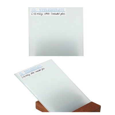 Sécurité Vitrage stratifié blanc laiteux 6,38 mm - 25,52 mm Pour balustrade / cloisonnage