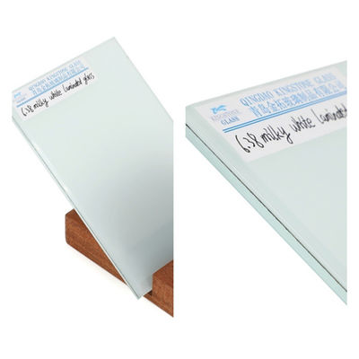 6.38mm un verre stratifié blanc laiteux de qualité personnalisé pour le bâtiment / meubles