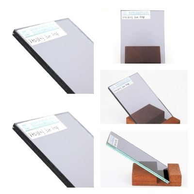 Verre flottant laminé de couleur gris euro pour fenêtre / porte / rideau