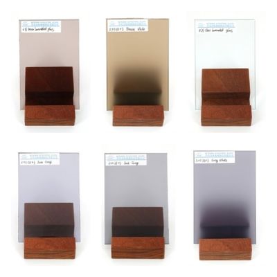 Construction architecture verre laminé coloré avec une épaisseur de 0,38 mm PVB